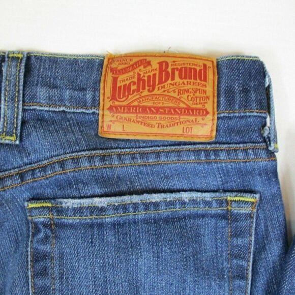 Lucky Brand Sundown Jeans By Gene Montesano Women's Size 27 Ringspun Denim - Picture 4 of 11